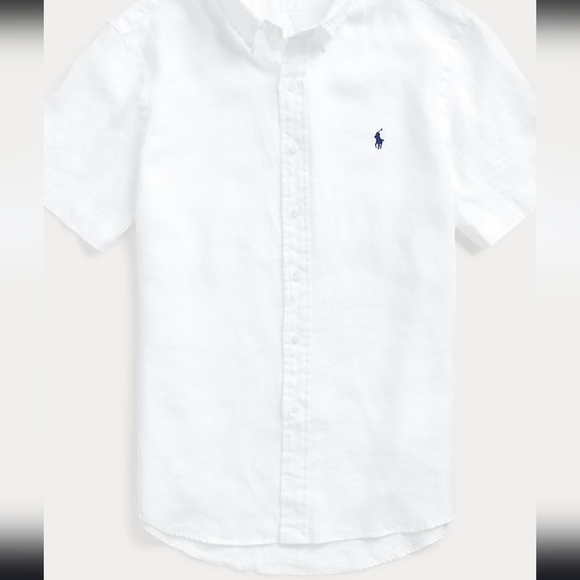 Polo Ralph Men's White Classic Fit Linen Shirt Size Large Nwt 2025 - Picture 8 of 12